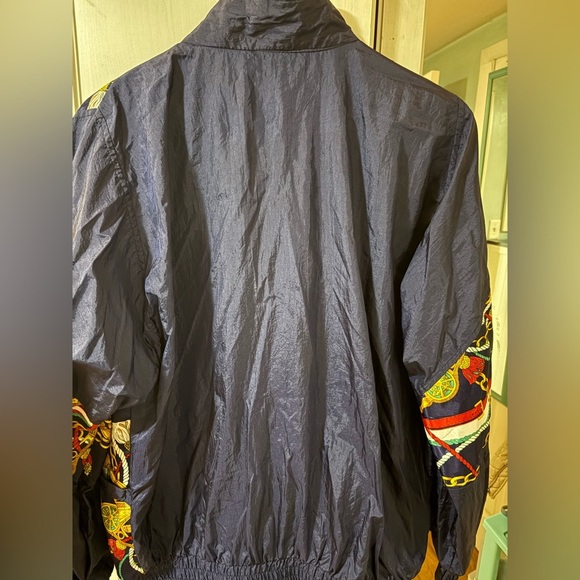 Vintage 1990s Windbreaker Nylon Navy Jacket Medium - Picture 5 of 9